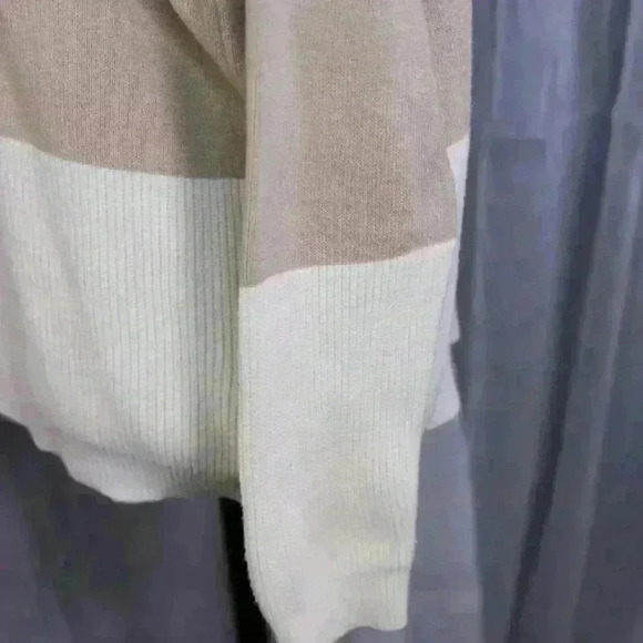 KNIT TURTLENECK SWEATER-BEIGE LADIES - SIZE L - Picture 8 of 14